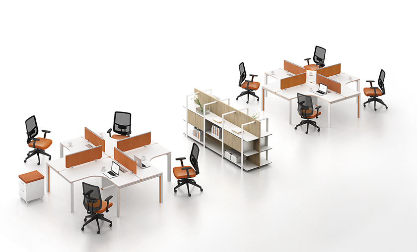 系统办公家具|系统办公家具|Bon波恩|时尚简约现代设计职员桌，办公桌，工作台