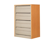 4层单面期刊架（钢木） 4-storey Single-faced Periodical Cabinet