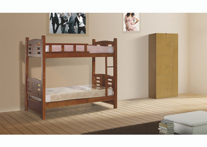 [学校家具|学生公寓床|实木上下床|实木床，公寓实木床]
