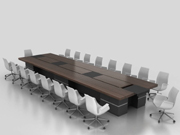 品茗经典会议台 Solid Wood Conference Table